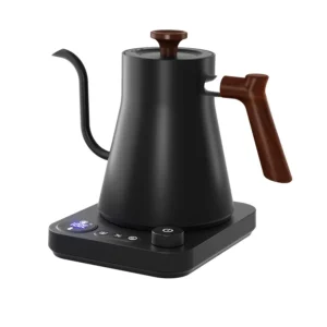 Elektrisk pour over-kedel med temperaturstyring i sort - billede 1