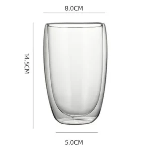 Gennemsigtig kaffekop 450ml - Billede 1
