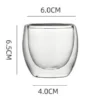 Gennemsigtig kaffekop 80ml i glas 4 stk. - Billede 1