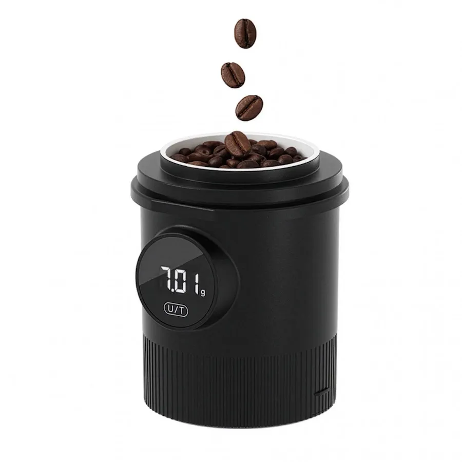 Kaffevægt med indbygget målebæger