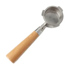 Bundløs portafilter 54 mm til Sage. med træhåndtag - Billede 1
